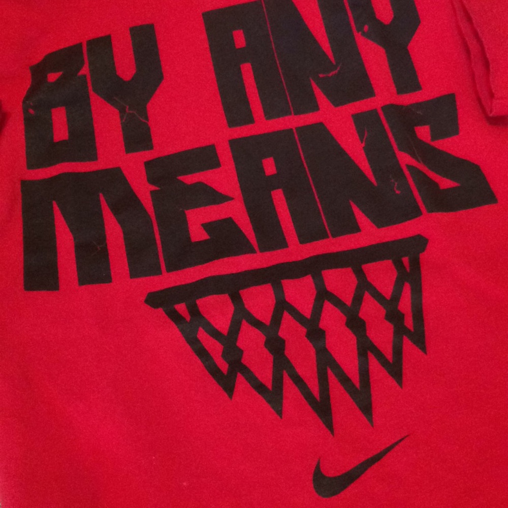Nike Tee. By Any Means Baller Tee. Like New. Med.